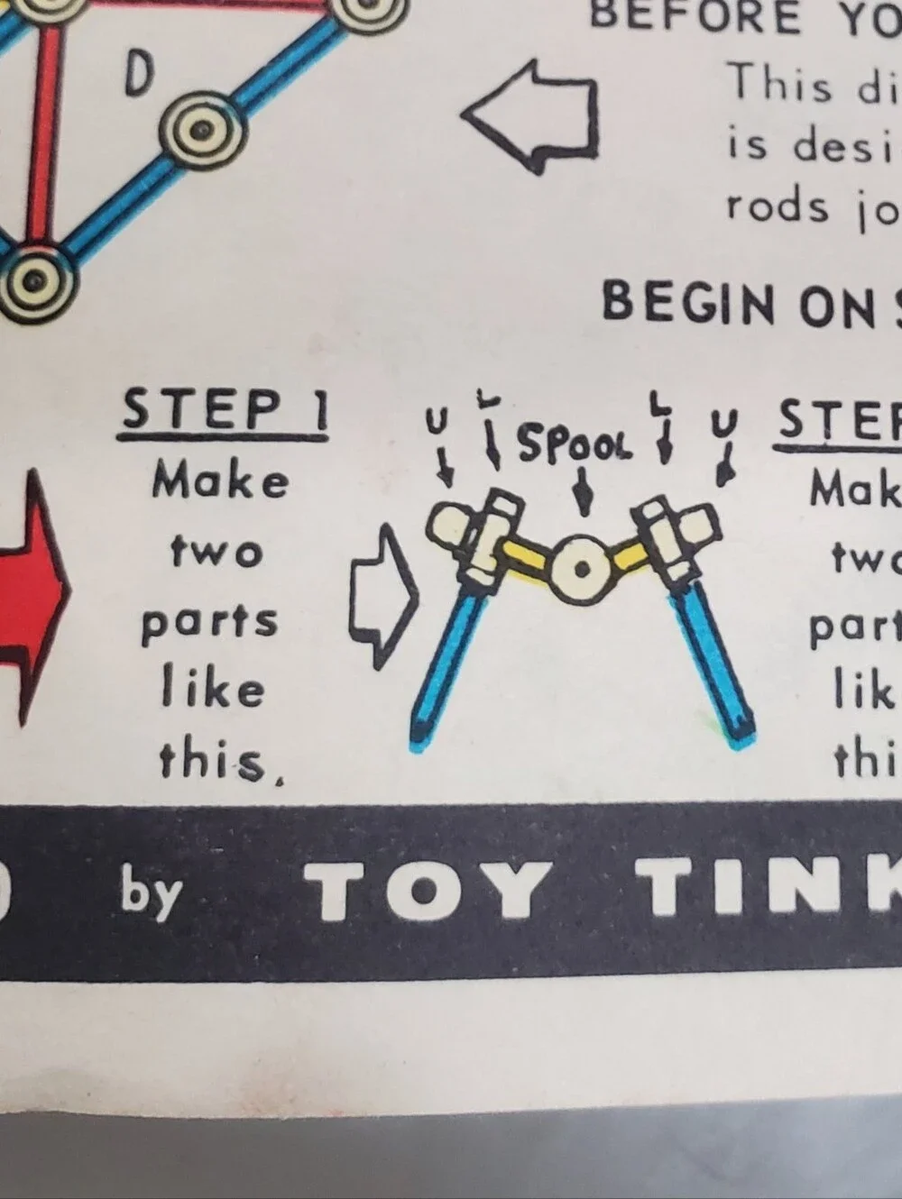 Vintage 1970 Questor Tinkertoy Set No 155 Giant Engineer 98% Complete Metal Lid